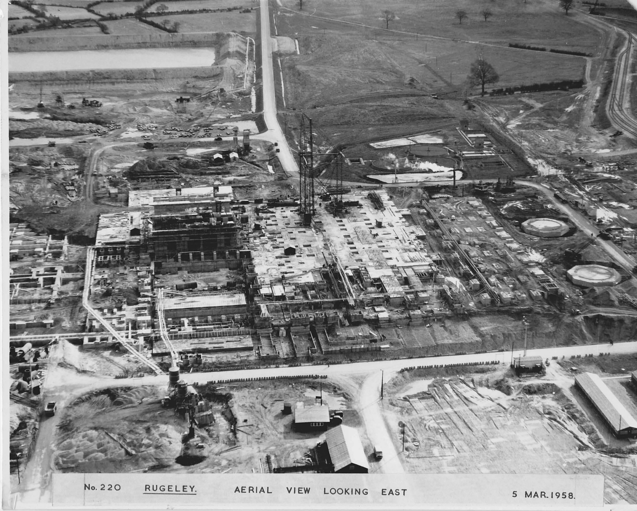 Construction of Rugeley A power station circa 1958. Image courtesy of Engie